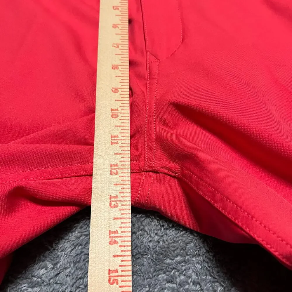 Vineyard Vines Links Shorts Mens 36 Red Pink Flat Front Golf 9
